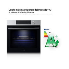 Forno Multifunções LG WSED7613S, 76 L, Integrável, Pirolítico, EasyClean™, ThinQ™, Aço inoxidável, 59.2 cm