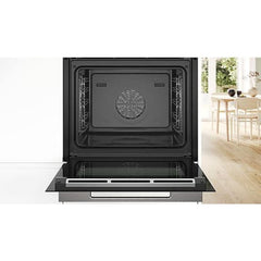 Forno a vapor Bosch HSG7361B1, 71 L, Multifunções, Steam Plus, Hidrolítico, Visor TFT, Preto