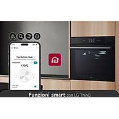 Forno a vapor LG WSED7665B, 76 L, Multifunções, Pirolítico + Vapor, Aço Preto Mate