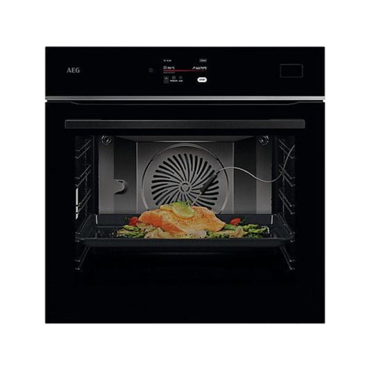 Forno a vapor AEG Série 8000 TB8SB73ZAB, 70 L, Hidrolítico, Steamify, Encastre, Preto