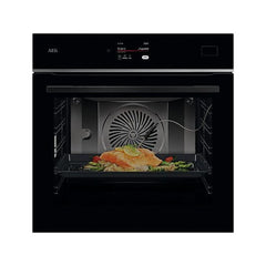 Forno a vapor AEG Série 8000 TB8SB73ZAB, 70 L, Hidrolítico, Steamify, Encastre, Preto
