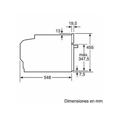 Forno compacto Bosch CMG7761B1, Integrável, 45 L, Ar quente 4D, Pirolítico e limpeza por água, Home Connect, Preto