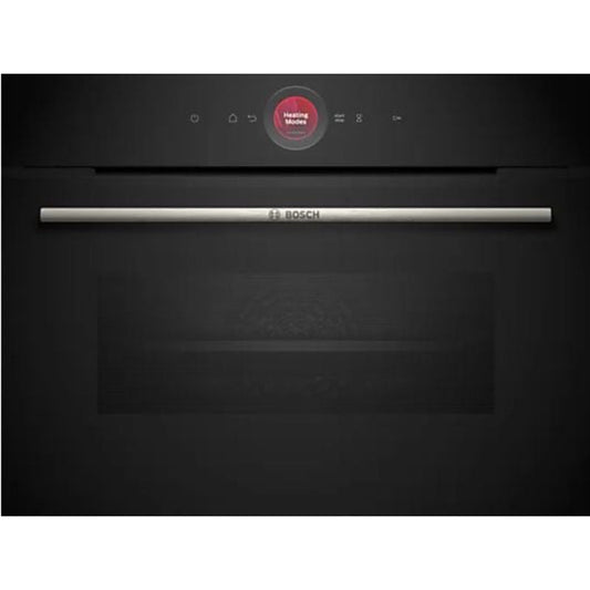 Forno compacto Bosch CBG7741B1, 47 L, multifunções, pirolítico, preto/aço inoxidável
