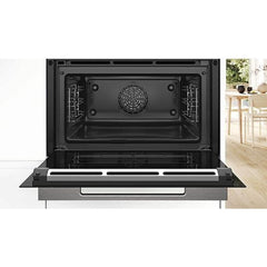 Forno compacto Bosch CBG7741B1, 47 L, multifunções, pirolítico, preto/aço inoxidável