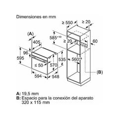 Forno pirolítico Balay 3HA5748N2, 71 L, Multifunções, Ar quente, Grelhador, Preto