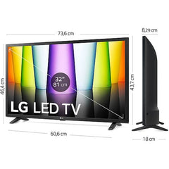 TV LG 32LQ630B6LA Preto 32 Polegadas LED HD Ready | webOS Smart TV α5 AI Gen5