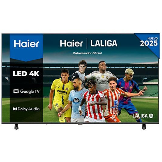Haier H55K85FUX TV 4K UHD de 55 polegadas, preta | Google TV | Design sem moldura | Som de 30 W