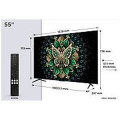 TV TCL 55C6K Mini LED Preto 55 Polegadas 4K UHD | 144Hz Gaming Dolby Vision Atmos