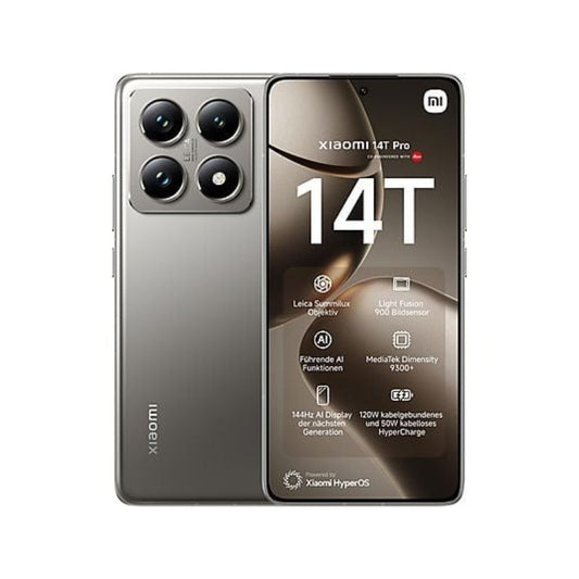 Smartphone Xiaomi 14T Pro Cinzento Titânio 512 GB 6,67 polegadas 1.5K 144 Hz
