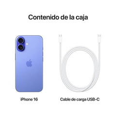 Apple iPhone 16 Azul Ultramarino 128 GB Smartphone 6.1 Polegadas Chip A18 Bionic 5G