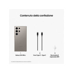 Samsung Galaxy S24 Ultra Titânio Cinzento 256 GB Smartphone 6,8 Polegadas Dynamic AMOLED Snapdragon 5G